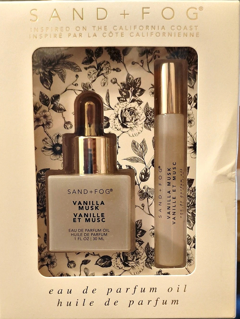 SAND + FOG Vanilla Musk Eau de Parfum Oil Set 40 mL Total NWT